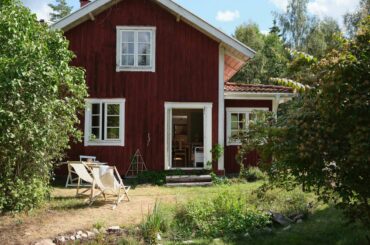 Семья живет в доме посреди леса