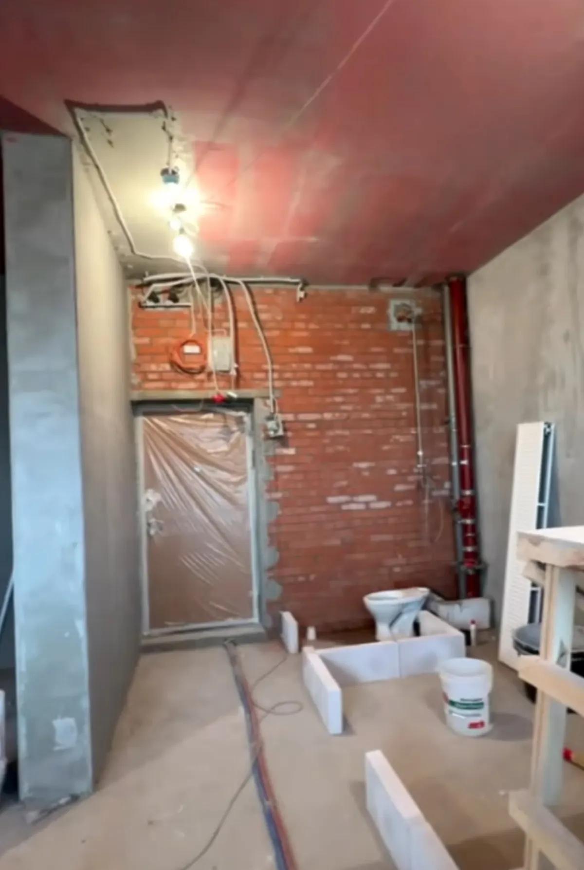 Квартира в новостройке на этапе возведения стен