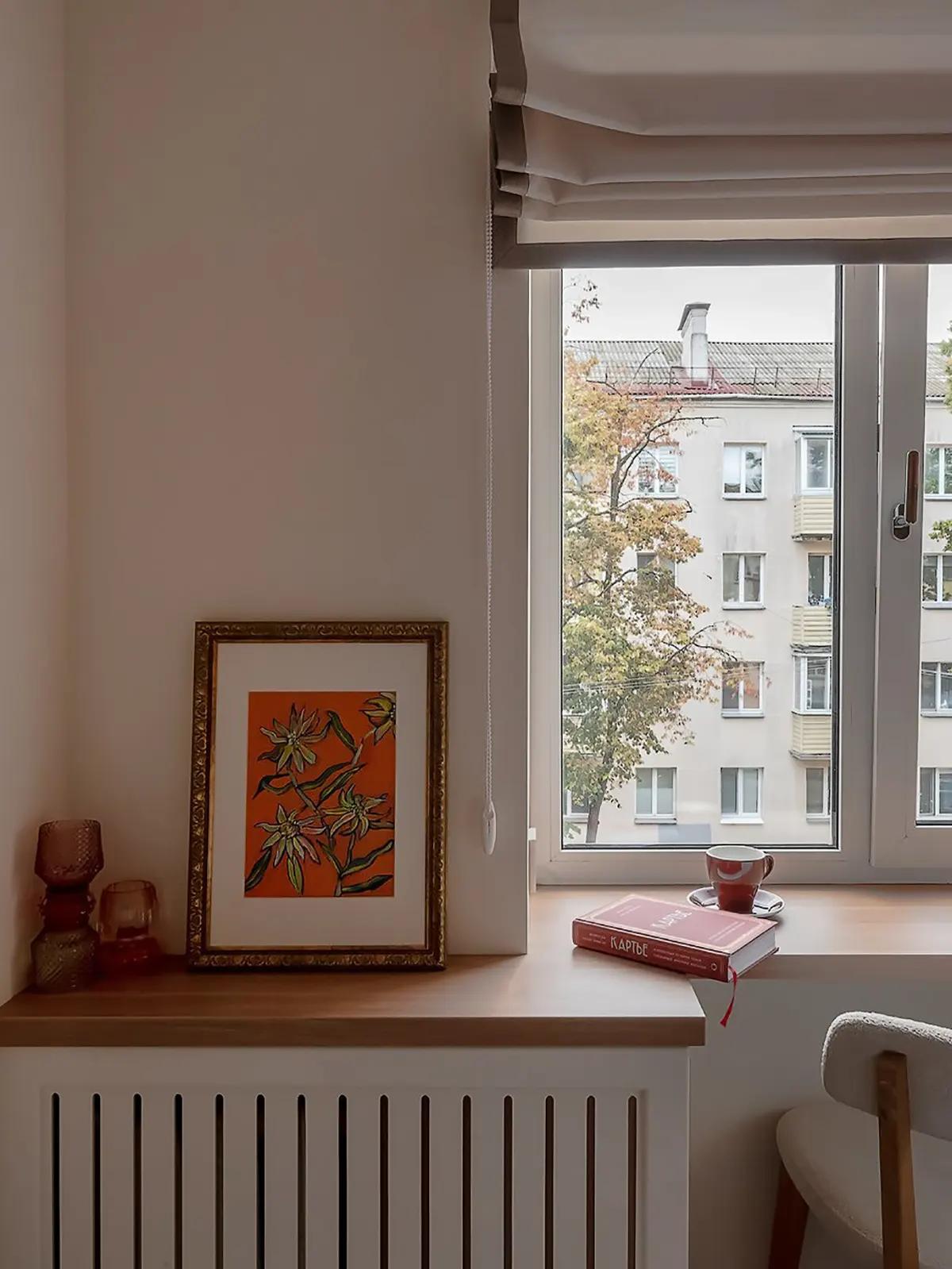 Стол-подоконник в хрущевке