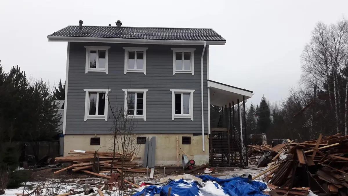 Финальная стадия ремонта деревянного дома 90 кв.м. в Подмосковье 
