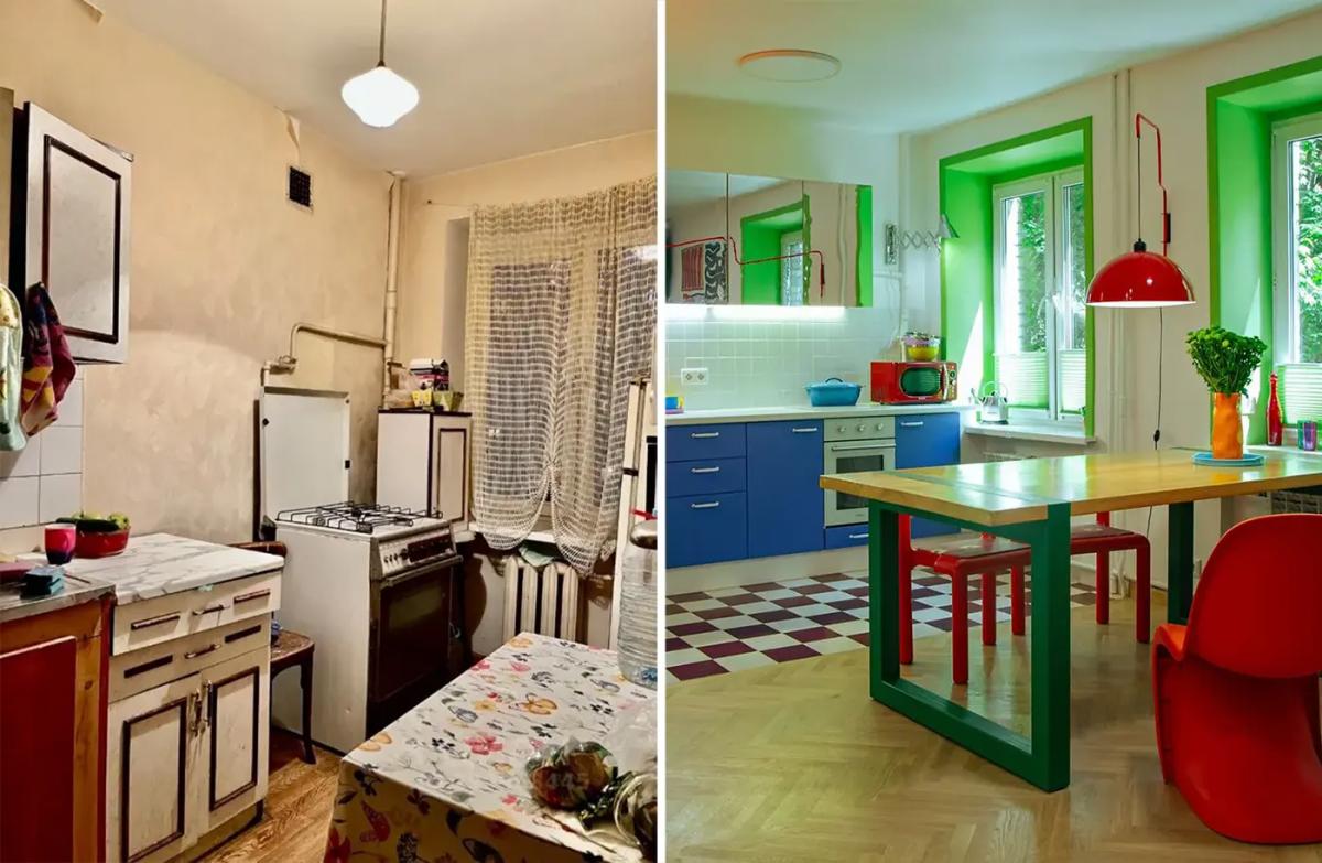 Кухня в хрущевке до и после капитального ремонта