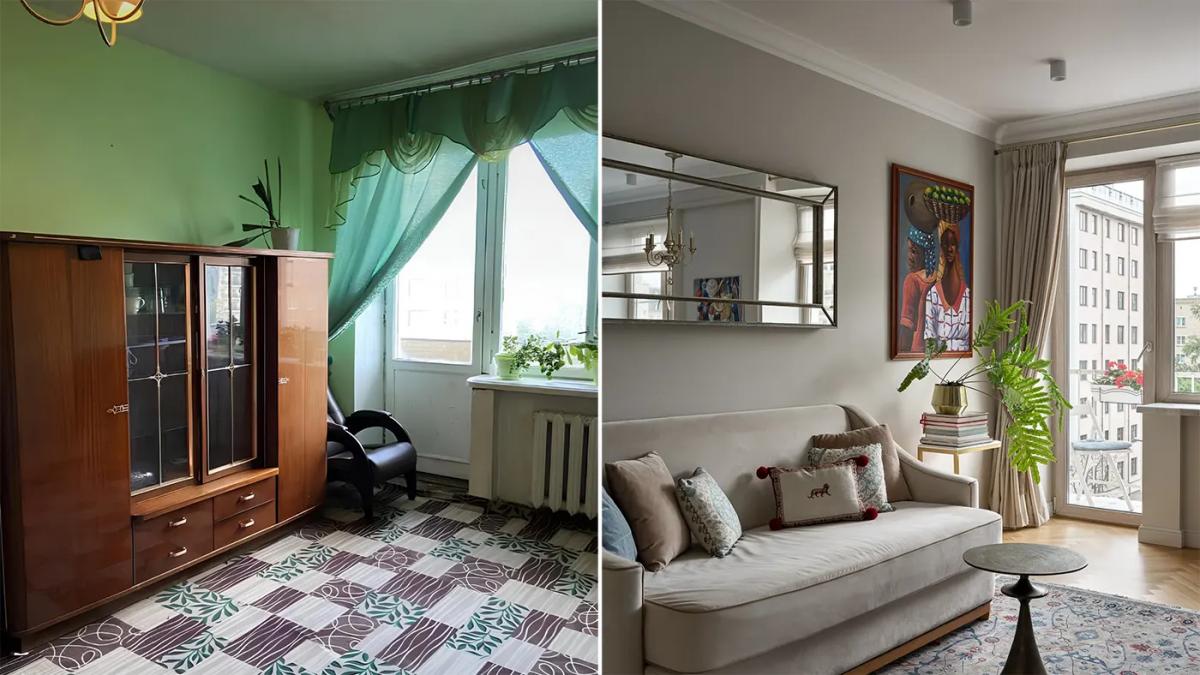 Переделка 2-комнатной хрущевки в Москве: фото до и после ремонта