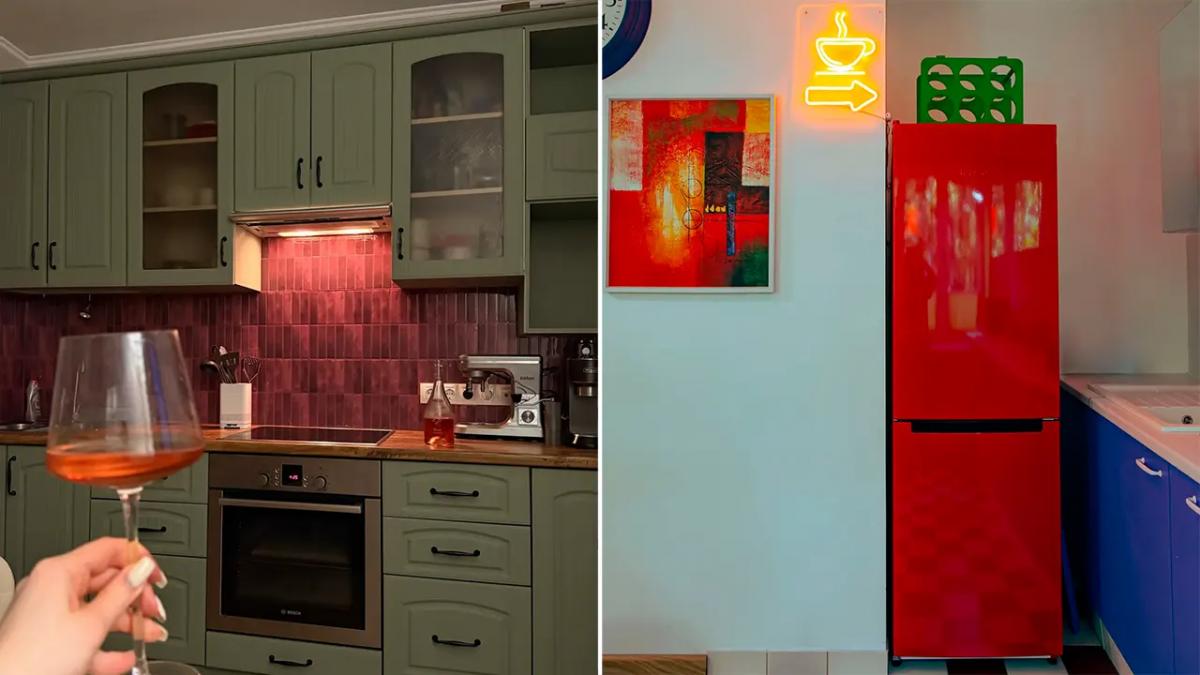 Долой белый цвет! Люди показали свои яркие кухни в обычных квартирах — 20 фото