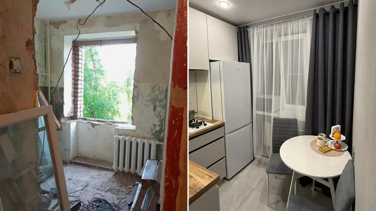 Личный опыт: переделка маленькой кухни площадью 5 кв.м. в хрущевке — до и после